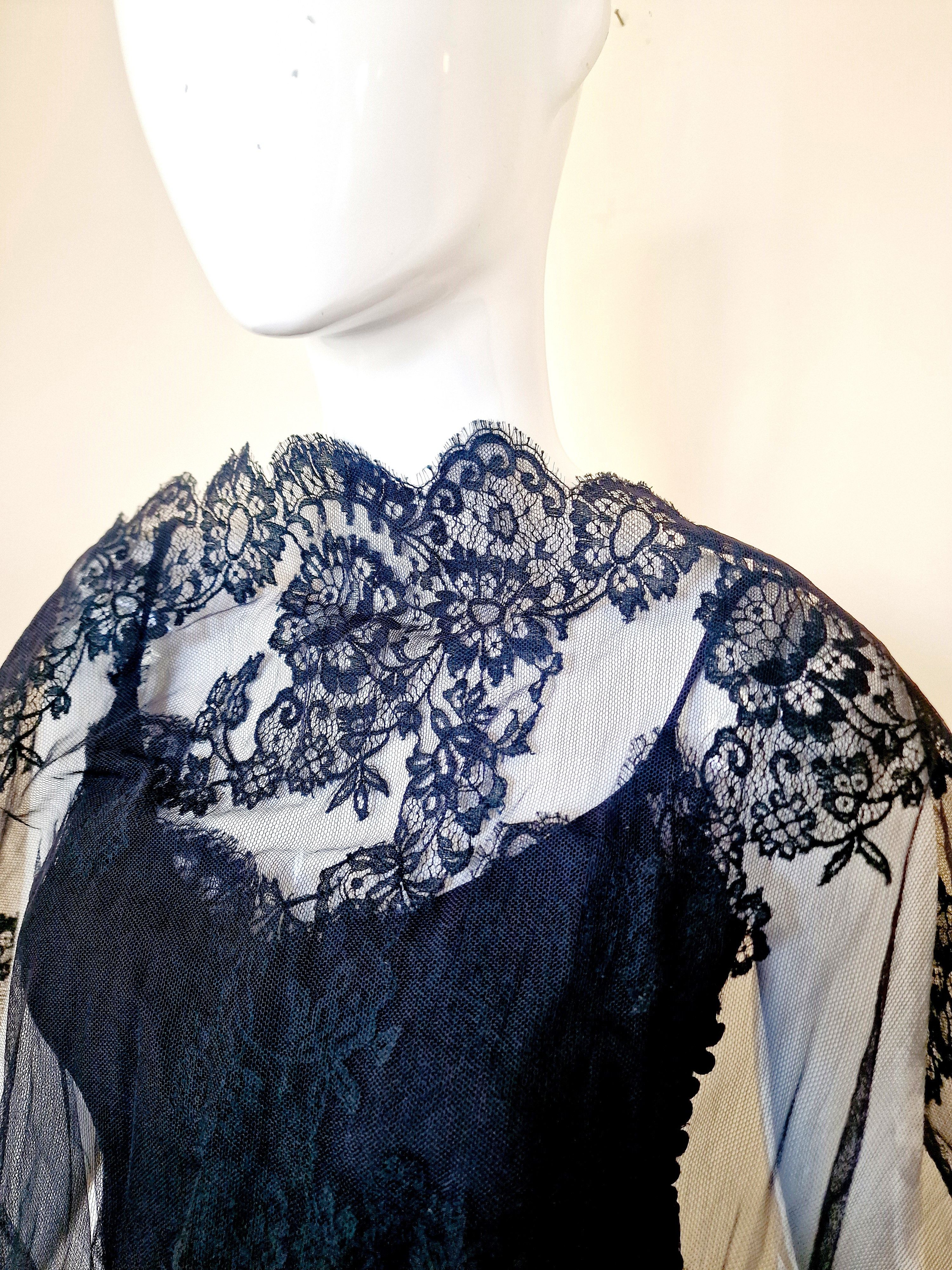 Dior Christian Dior S/S 2008 John Galliano Lace Veil Dress Size S / US 4 / IT 40 - 5 Thumbnail