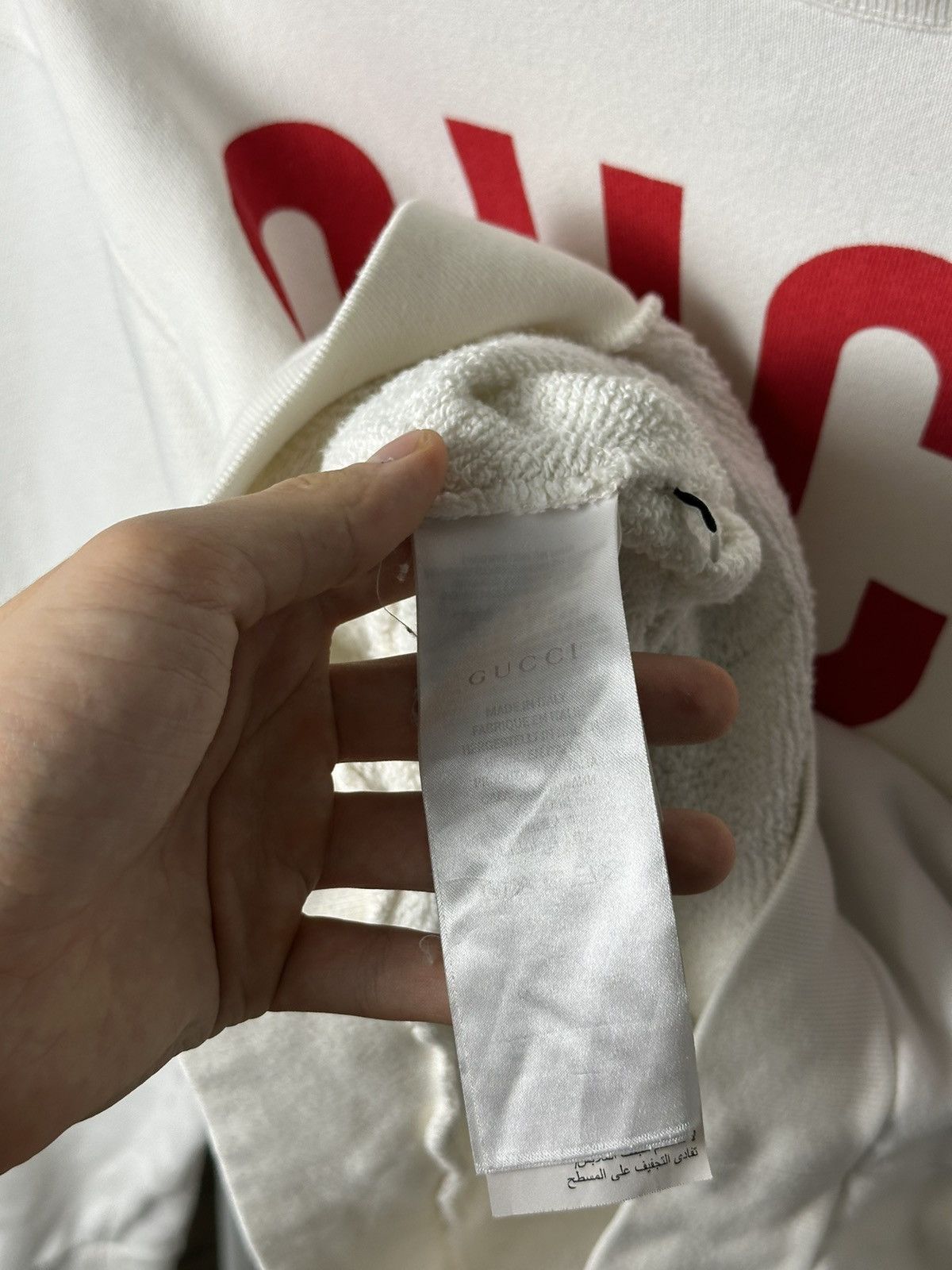 Gucci Gucci Lamb Logo White Sweatshirt Size US S / EU 44-46 / 1 - 7 Thumbnail