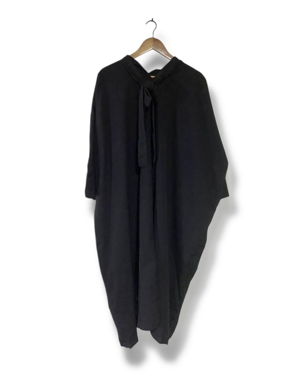 Japanese Brand Hamon Brand Batwing Long Dress with Bow-Tie (167) Size ONE SIZE - 2 Thumbnail