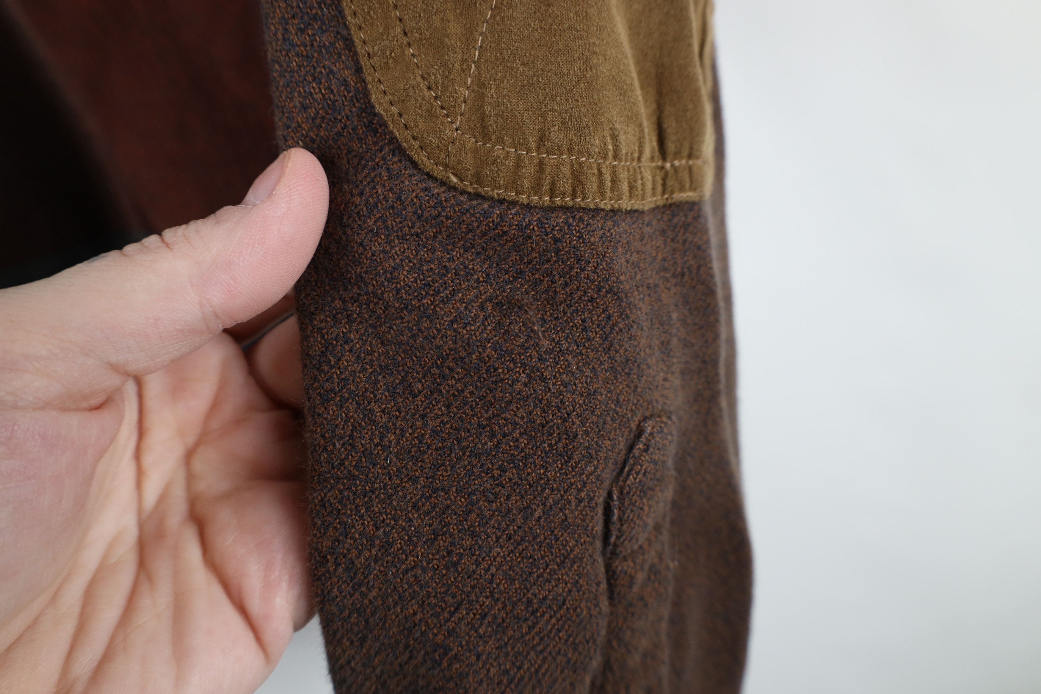 Vintage Vintage 90s Streetwear Patchwork Patch Flannel Button Shirt Size US XL / EU 56 / 4 - 7 Thumbnail