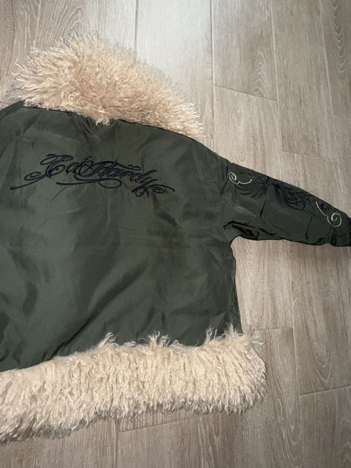 Ed Hardy Ed Hardy Phoenix Fur Jacket Size L / US 10 / IT 46 - 13 Thumbnail