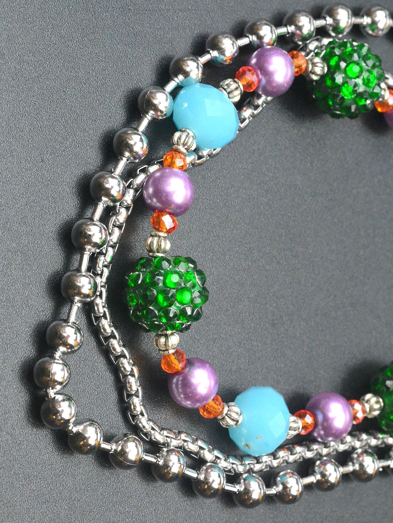 Japanese Brand × Jewelry Triple-Layer Beaded Pants Chain with Resin Size ONE SIZE - 4 Thumbnail
