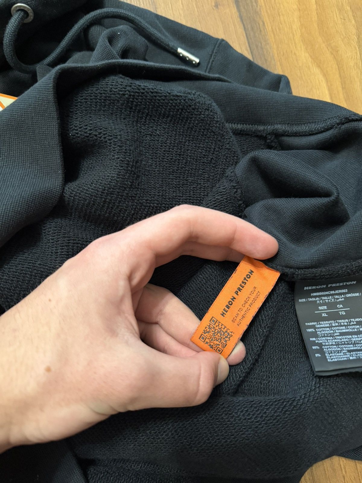 Heron Preston Heron Preston Black Hoodie Size US XL / EU 56 / 4 - 9 Thumbnail