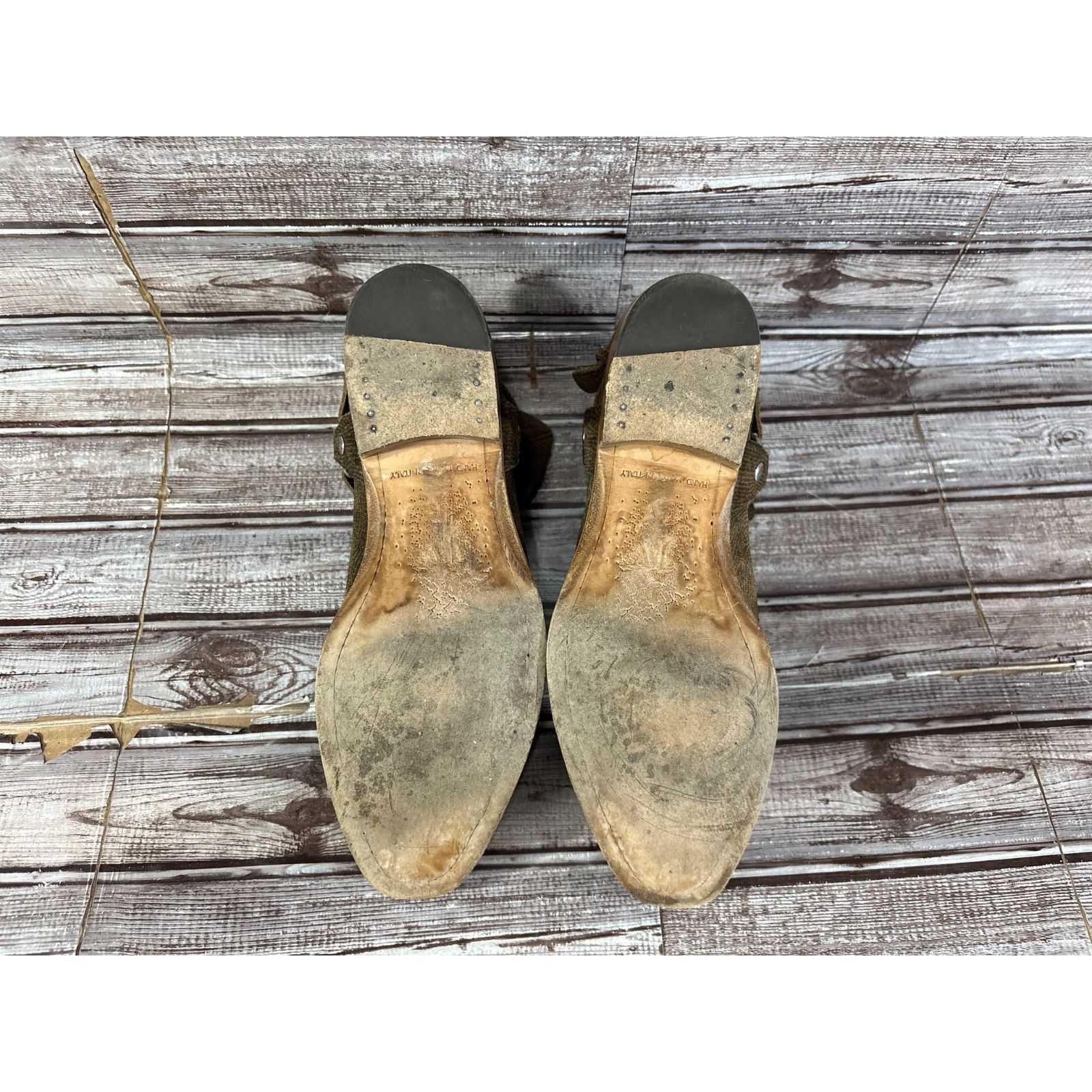 John Varvatos John Varvatos Ludlow Textured suede Harness Boots size 8.5 c Size US 8.5 / EU 41-42 - 6 Thumbnail