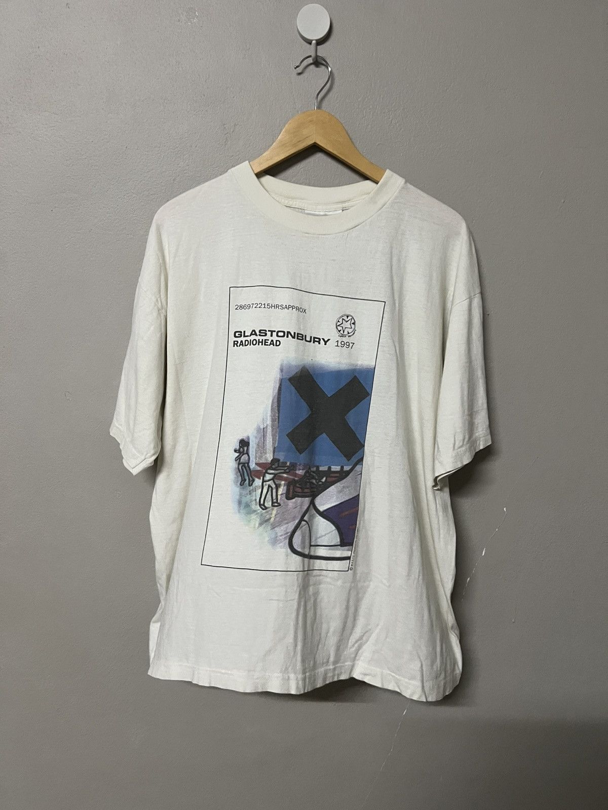 Vintage Vintage radiohead live at glastonbury 1997 tee Size US XL / EU 56 / 4 - 1 Thumbnail