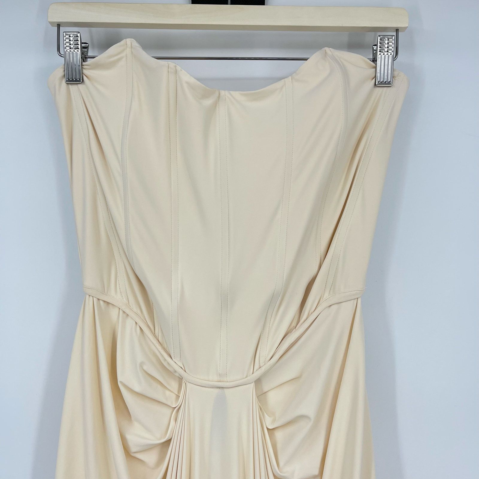 Other Deme by Gabriella | Pearl Gown in Off White Corset Maxi XL Size XL / US 12-14 / IT 48-50 - 7 Thumbnail