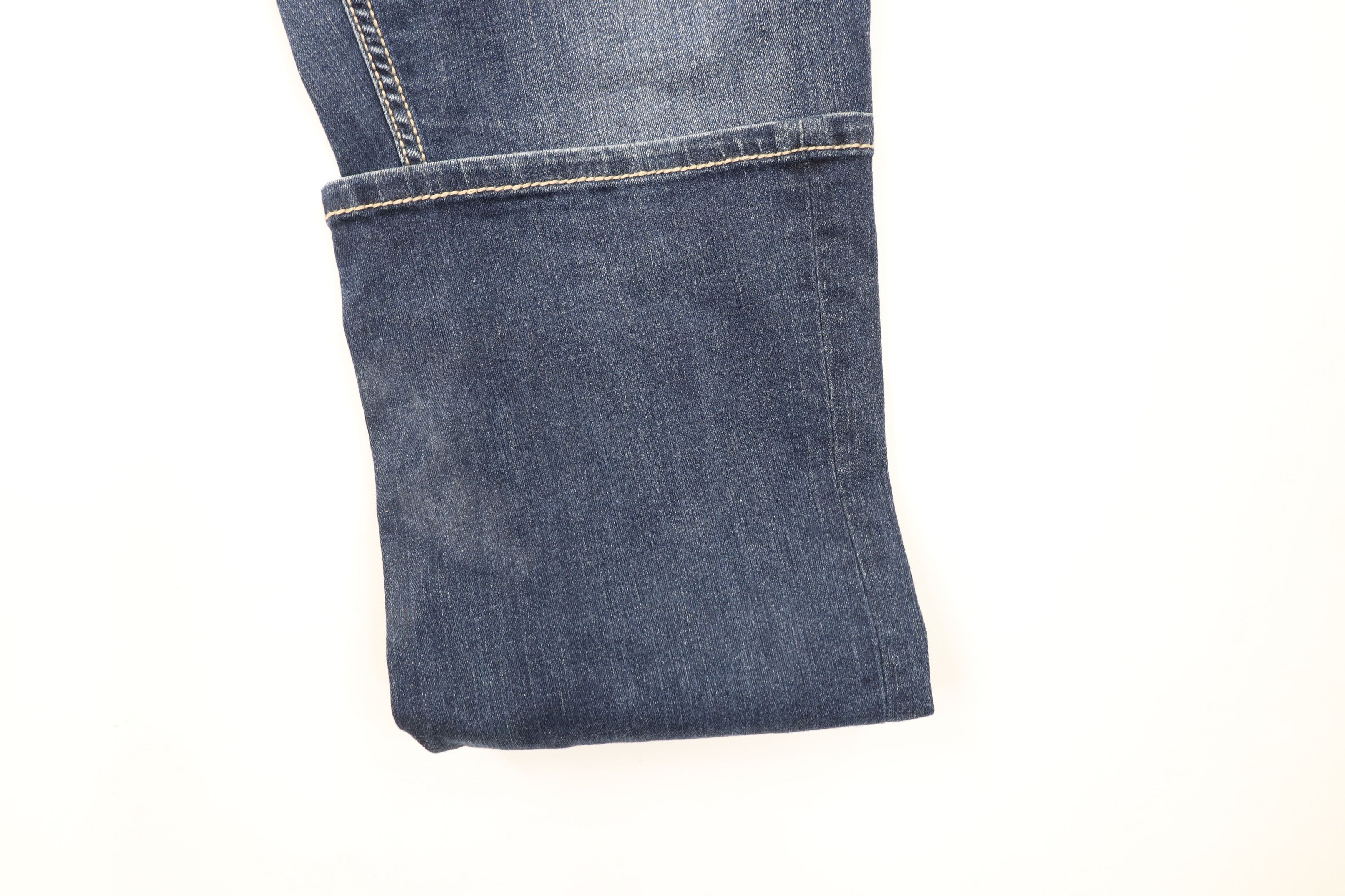 Vintage Buckle BKE Stitch Stretch Payton Flared Wide Leg Denim Jeans Size 30" / US 8 / IT 44 - 6 Thumbnail