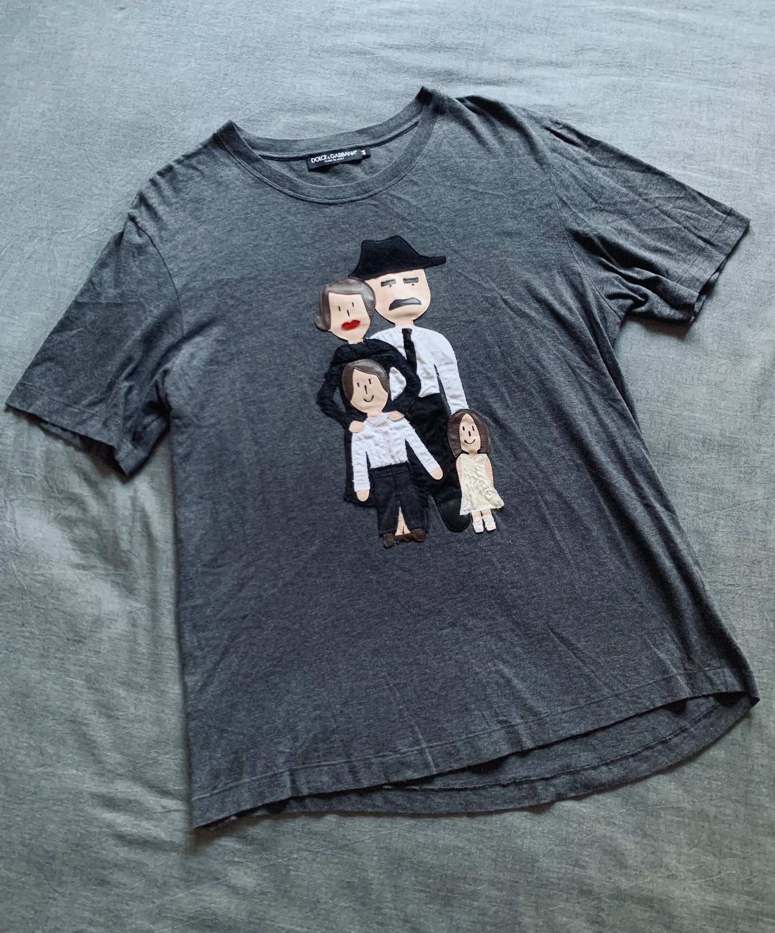 Dolce & Gabbana Dolce & Gabbana Family Pattern Short Sleeve Size US S / EU 44-46 / 1 - 1 Thumbnail