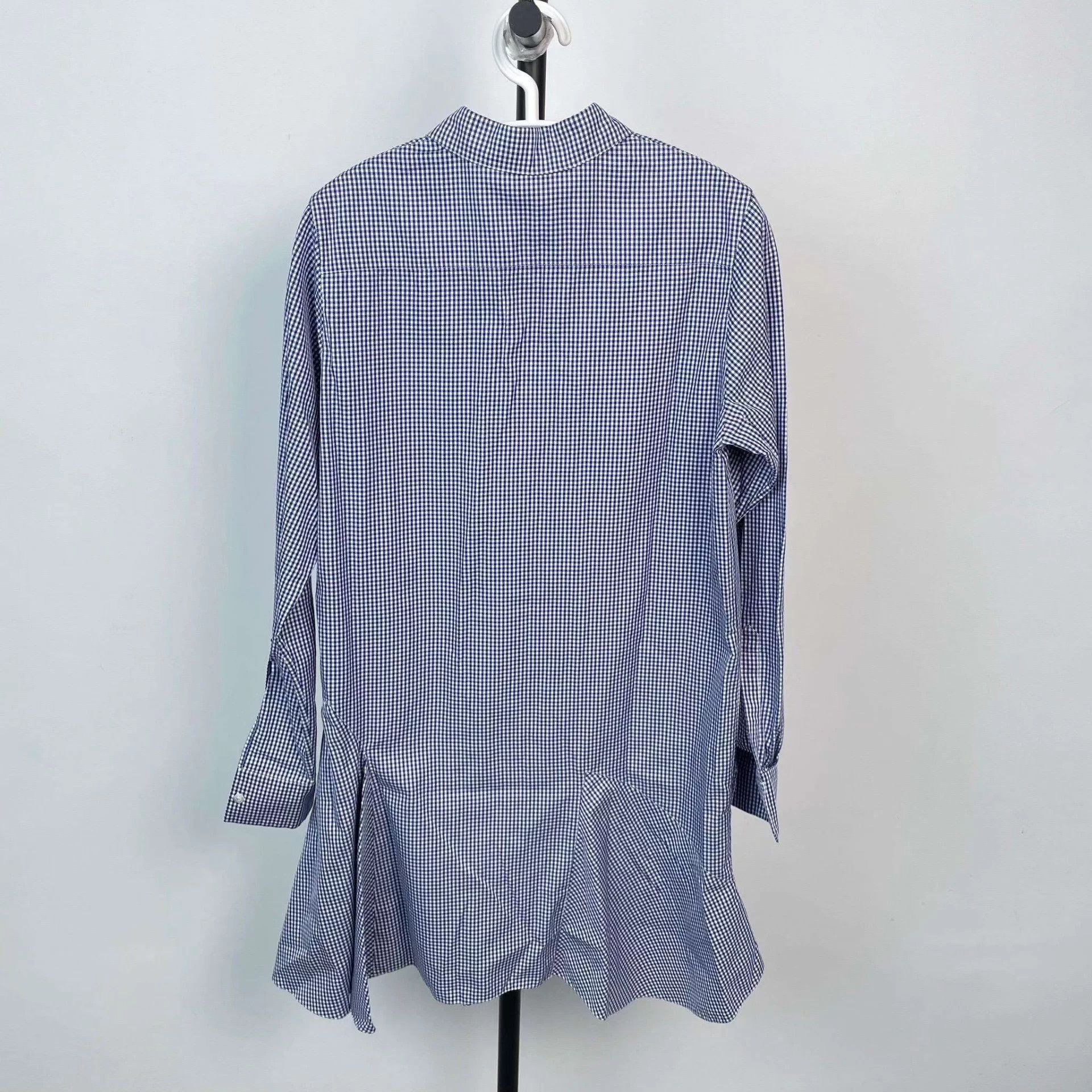 Dior DIOR Blue White Plaid Mid-Length Dress CD Logo Size 40 Size M / US 6-8 / IT 42-44 - 2 Thumbnail