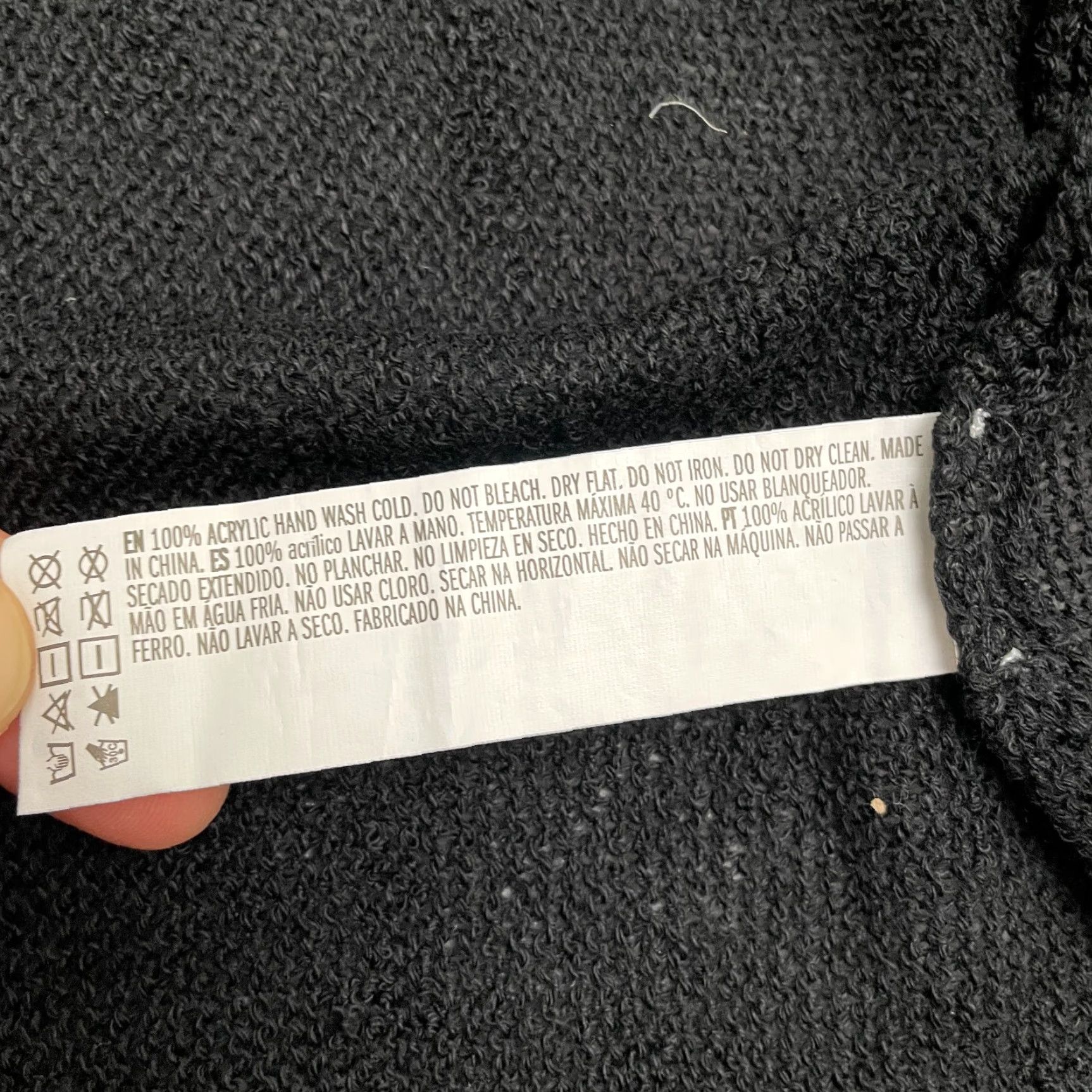 Forever 21 FOREVER 21 Cardigan Sweater Womens 0X Black Short Sleeve Dolman Open Knit Logo Size XL / US 12-14 / IT 48-50 - 5 Thumbnail