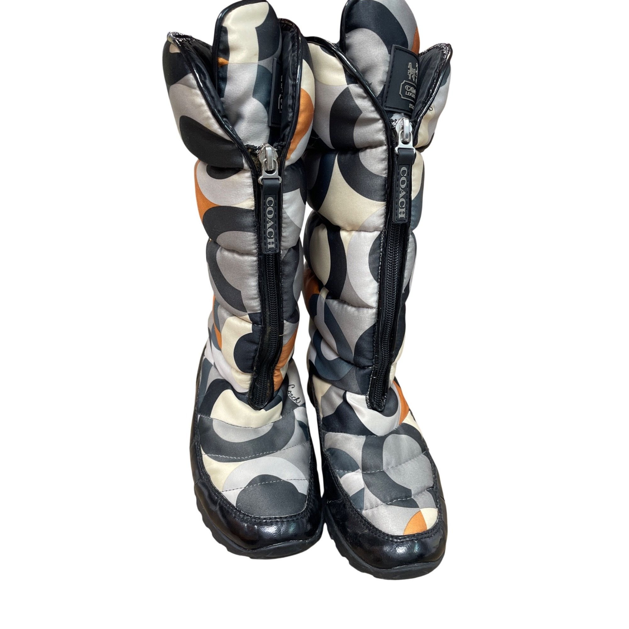 Coach coach Jolt womans monogram fabric mid calf winter boots sz 7 Size US 7 / IT 37 - 15 Thumbnail