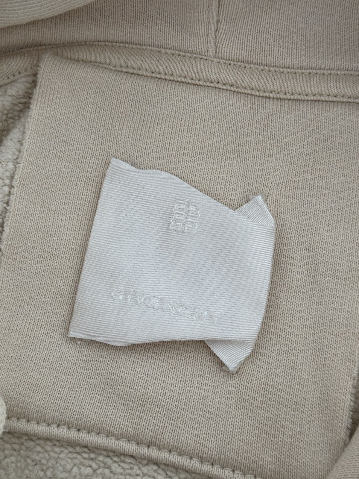 Givenchy Givenchy "After Laughter Comes Tears" Oversized Hoodie Beige Size US M / EU 48-50 / 2 - 9 Thumbnail