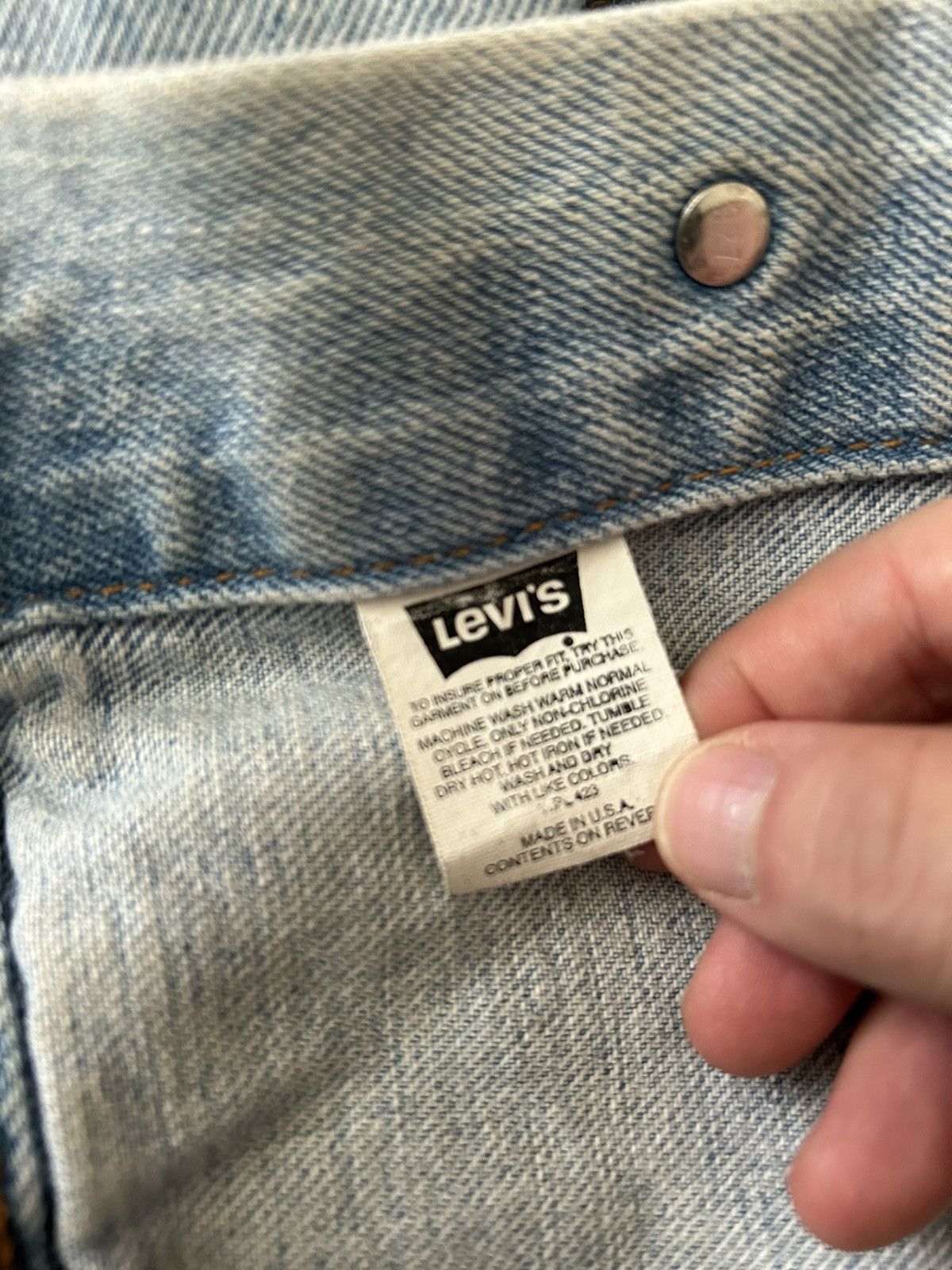 Levi's × Vintage Levis Vintage Denim Jacket Size US M / EU 48-50 / 2 - 5 Thumbnail