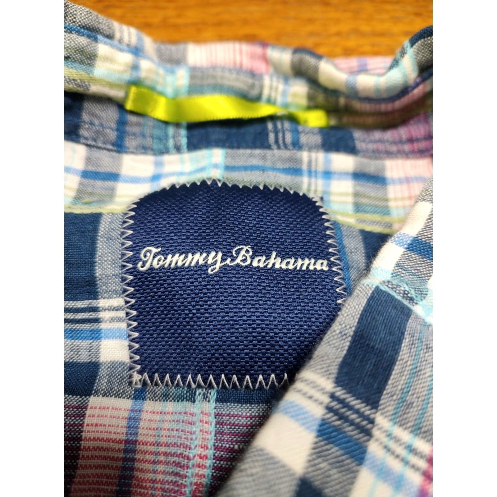 Tommy Bahama Tommy Bahama Shirt Men 2XL Plaid Linen Long Sleeve Button-Up Blue Pink White Casual Size US XXL / EU 58 / 5 - 4 Thumbnail
