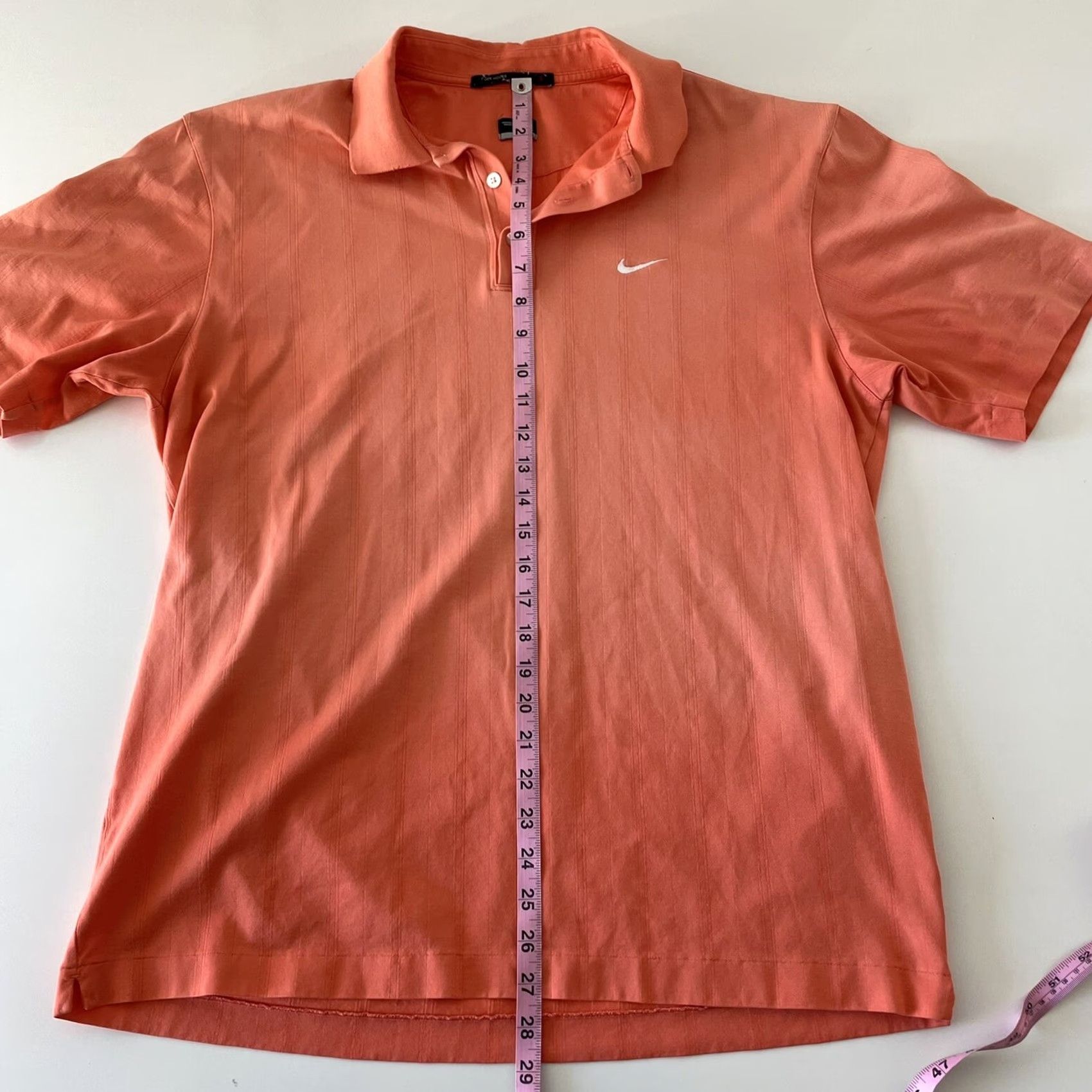 Nike Nike Tiger Woods Collection Short Sleeve Golf Polo Shirt Mens Large Orange Size US L / EU 52-54 / 3 - 6 Thumbnail