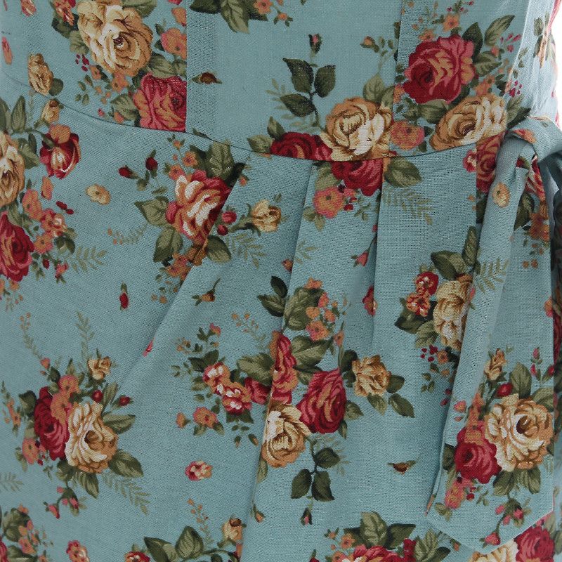 Other Floral Print Vintage Style Pencil Dress Size L / US 10 / IT 46 - 4 Thumbnail