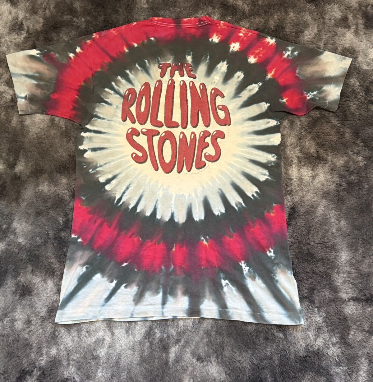 The Rolling Stones 1991 GRAIL Tie Dye Rolling Stones Tee Size US L / EU 52-54 / 3 - 4 Thumbnail