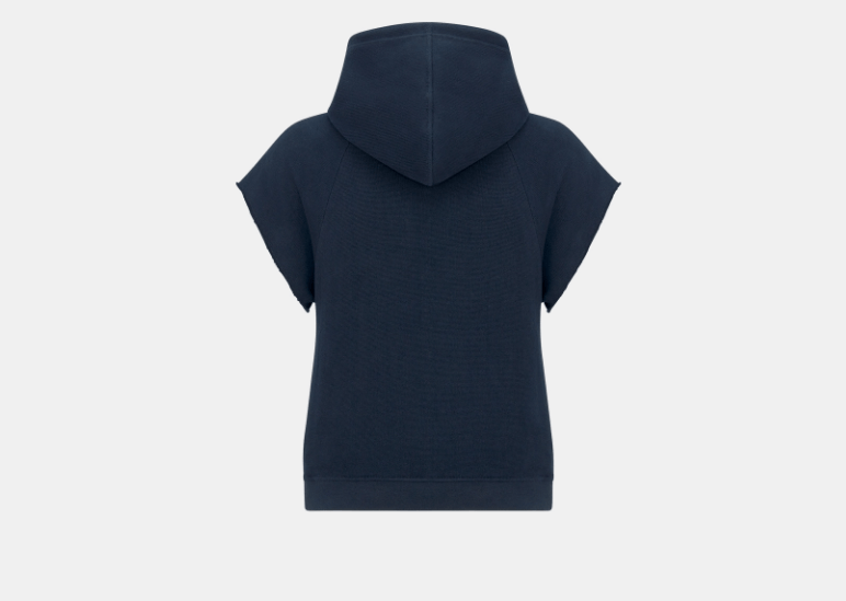 Dior o1w1db10725 423S25 Hooded Sweatshirt in Navy Blue Size S / US 4 / IT 40 - 2 Thumbnail