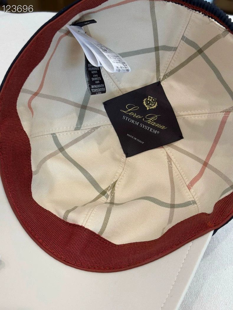 Loro Piana LORO PIANA sizeS Blue and white tech fabric baseball cap Size ONE SIZE - 6 Thumbnail