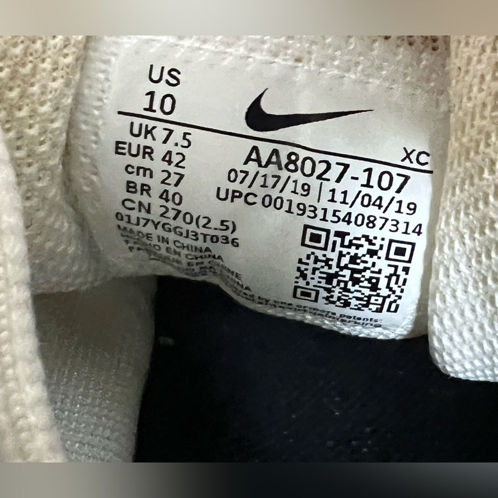 Nike Nike Court Air Zoom Vapor X White Pink Tennis Pickleball Size US 10 / IT 40 - 9 Thumbnail