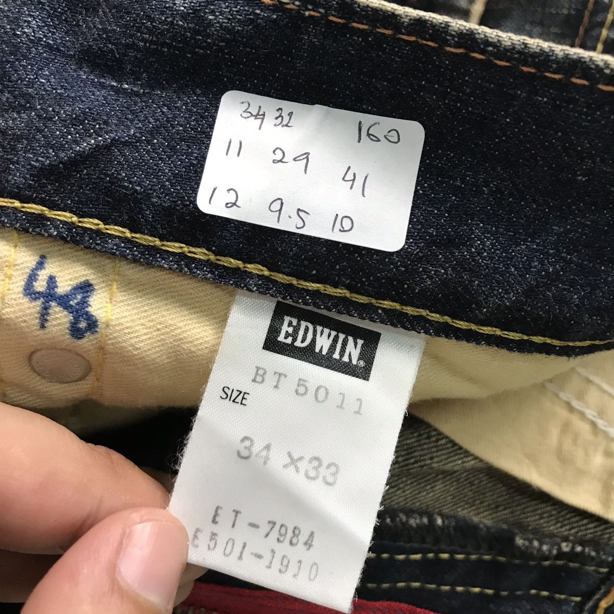 Edwin BAYYG💀JEANS EDWIN 503 DENIM RUSTY PANTS Size US 32 / EU 48 - 14 Thumbnail