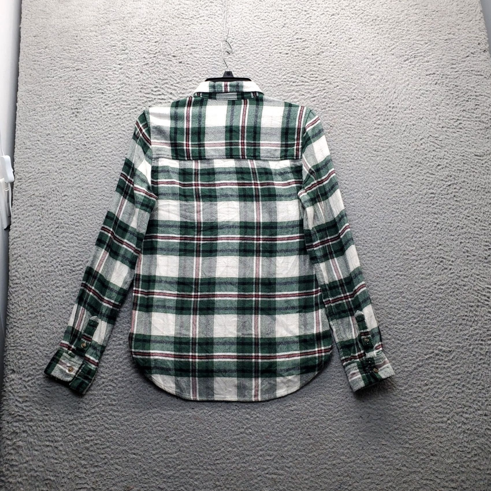 American Eagle Outfitters American Eagle Outfitters Womens Small Multicolor Plaid Soft Flannel Button-Up Shirt - Classic Fit, Casual Size S / US 4 / IT 40 - 2 Thumbnail