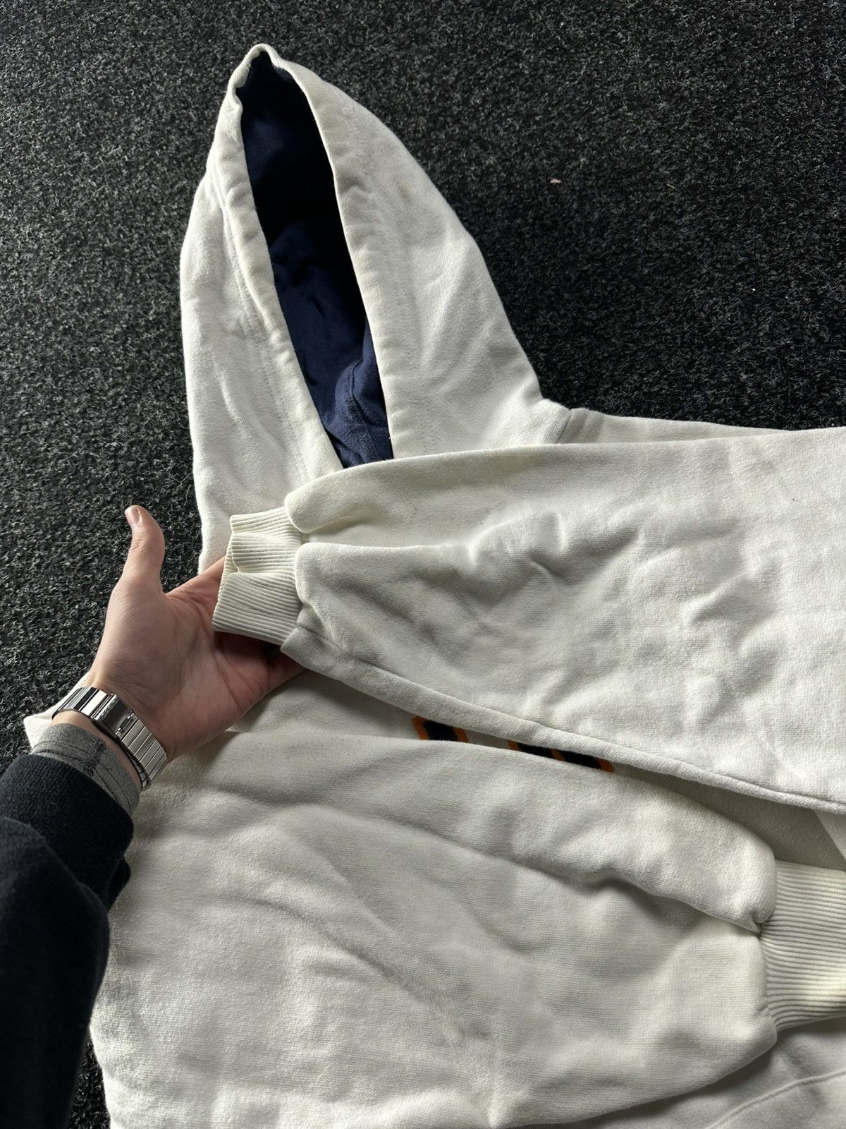 Nike × Vintage 🚨Nike Y2K White BOXY Hoodie RARE Vintage Skategang Drill Size US XS / EU 42 / 0 - 9 Thumbnail