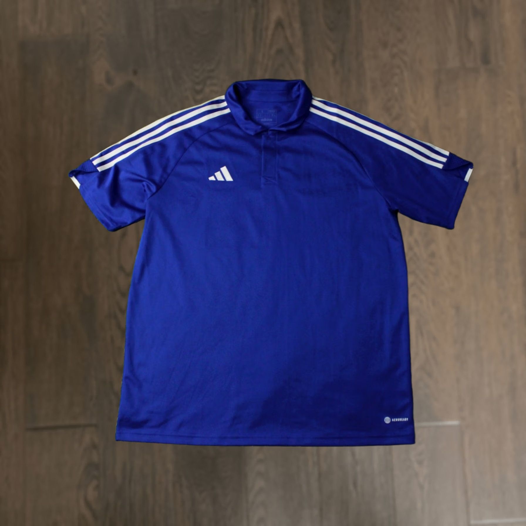 Adidas ADIDAS TIRO POLO SHIRT MEN L BLUE and WHITE 2022 Football Soccer Adidas Performance Shirt Size US L / EU 52-54 / 3 - 1 Thumbnail