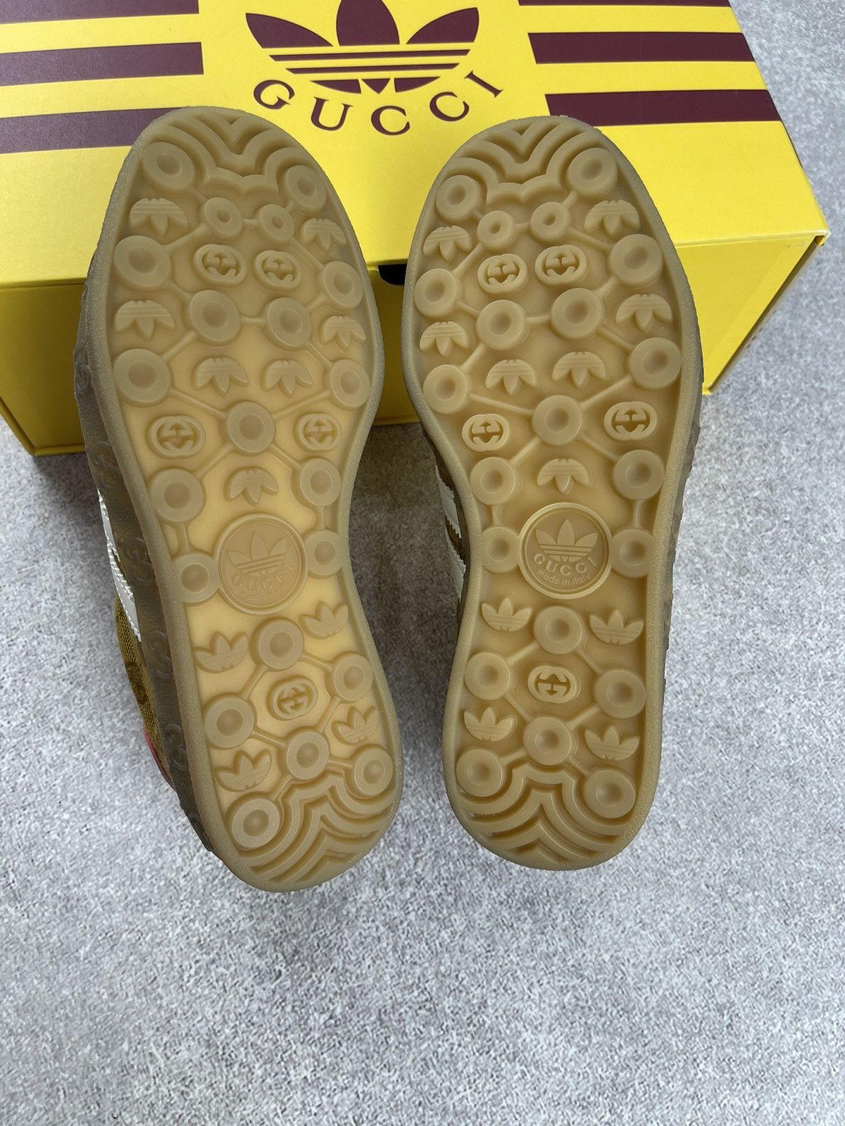 Gucci Adidas × Gucci Gazelle GG Monogram Sneakers Size 35 1/3 Size US 4.5 / IT 34.5 - 9 Thumbnail