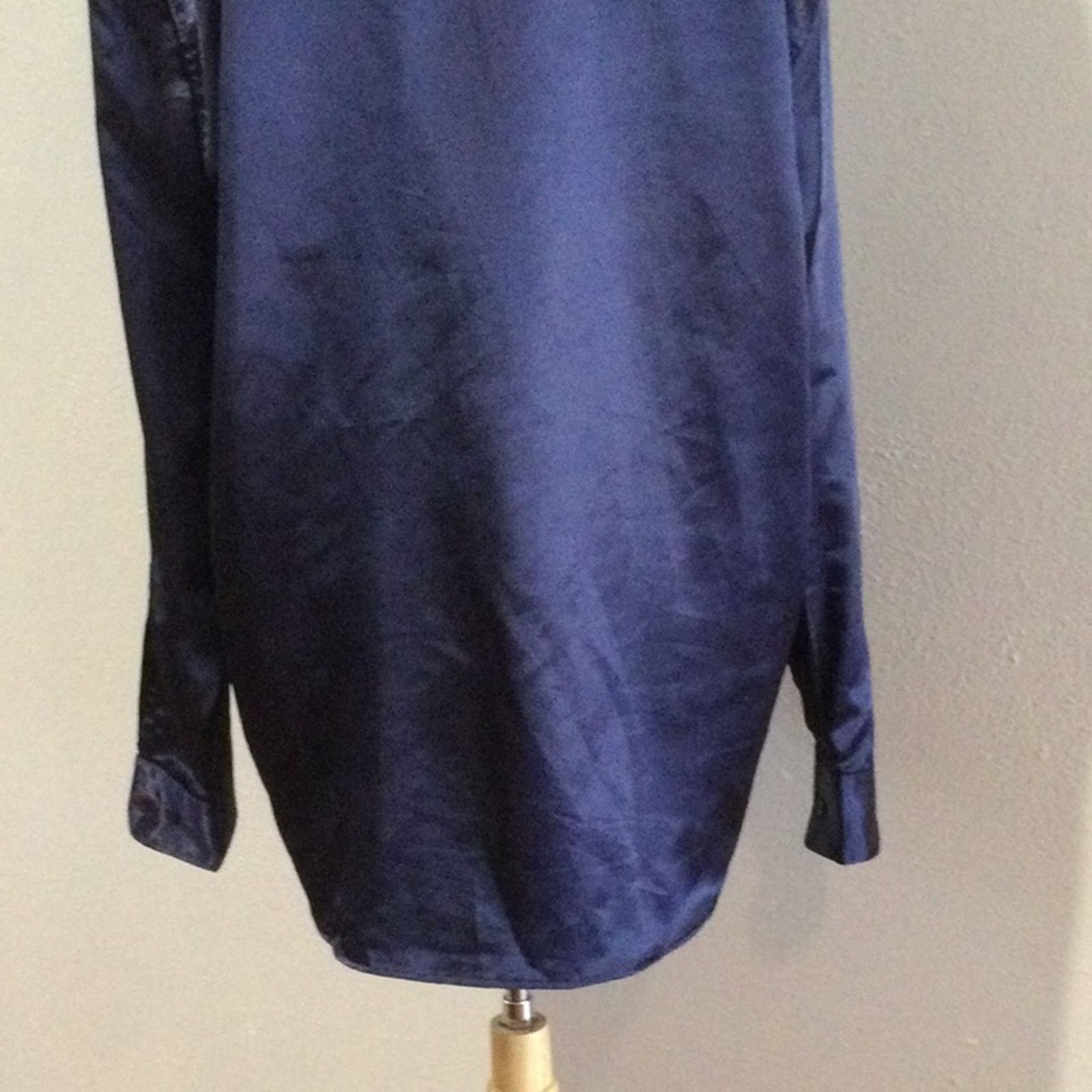Jordan Craig Jordan Craig Men's Navy Long Sleeve Collared Shirt Size 2XL Size US XXL / EU 58 / 5 - 9 Thumbnail