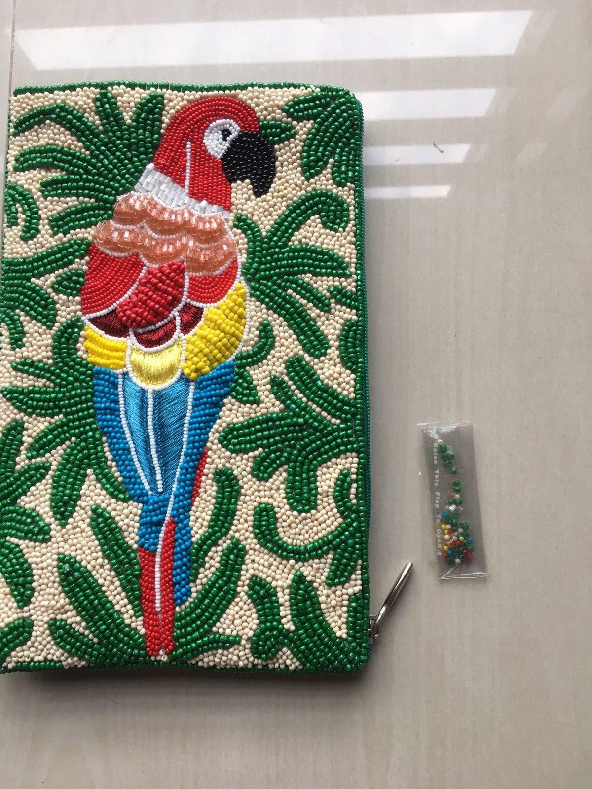 Designer × Vintage Parrot Design Mini Clutch Bag Size ONE SIZE - 5 Thumbnail