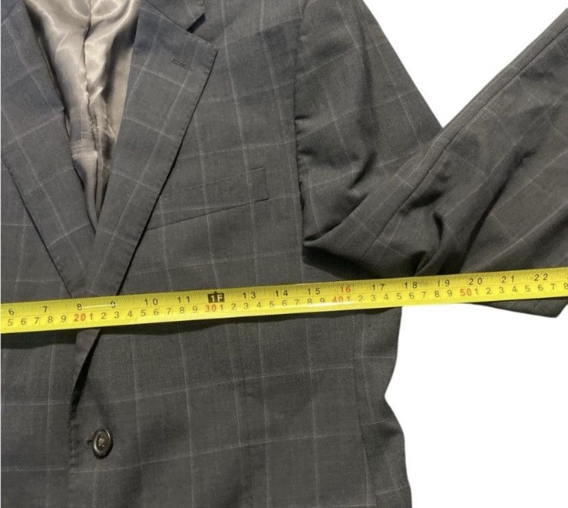Ralph Lauren Black Label Ralph Lauren Black Label Windowpane Blue Blazer 40R 34x31 Size 40R - 4 Thumbnail