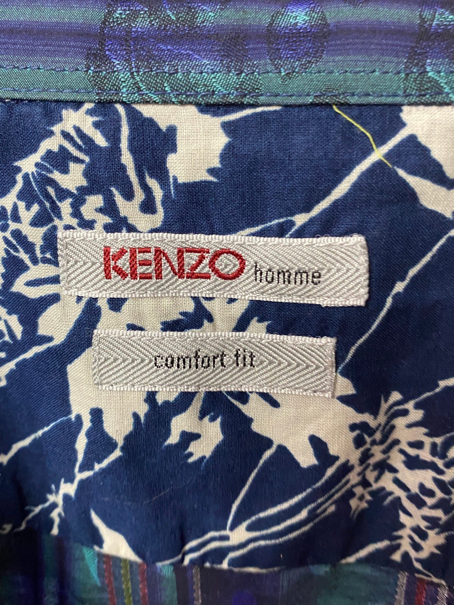 Kenzo × Vintage Kenzo Vintage Men's Striped French Cuff Dress Shirt - L Size US L / EU 52-54 / 3 - 7 Thumbnail