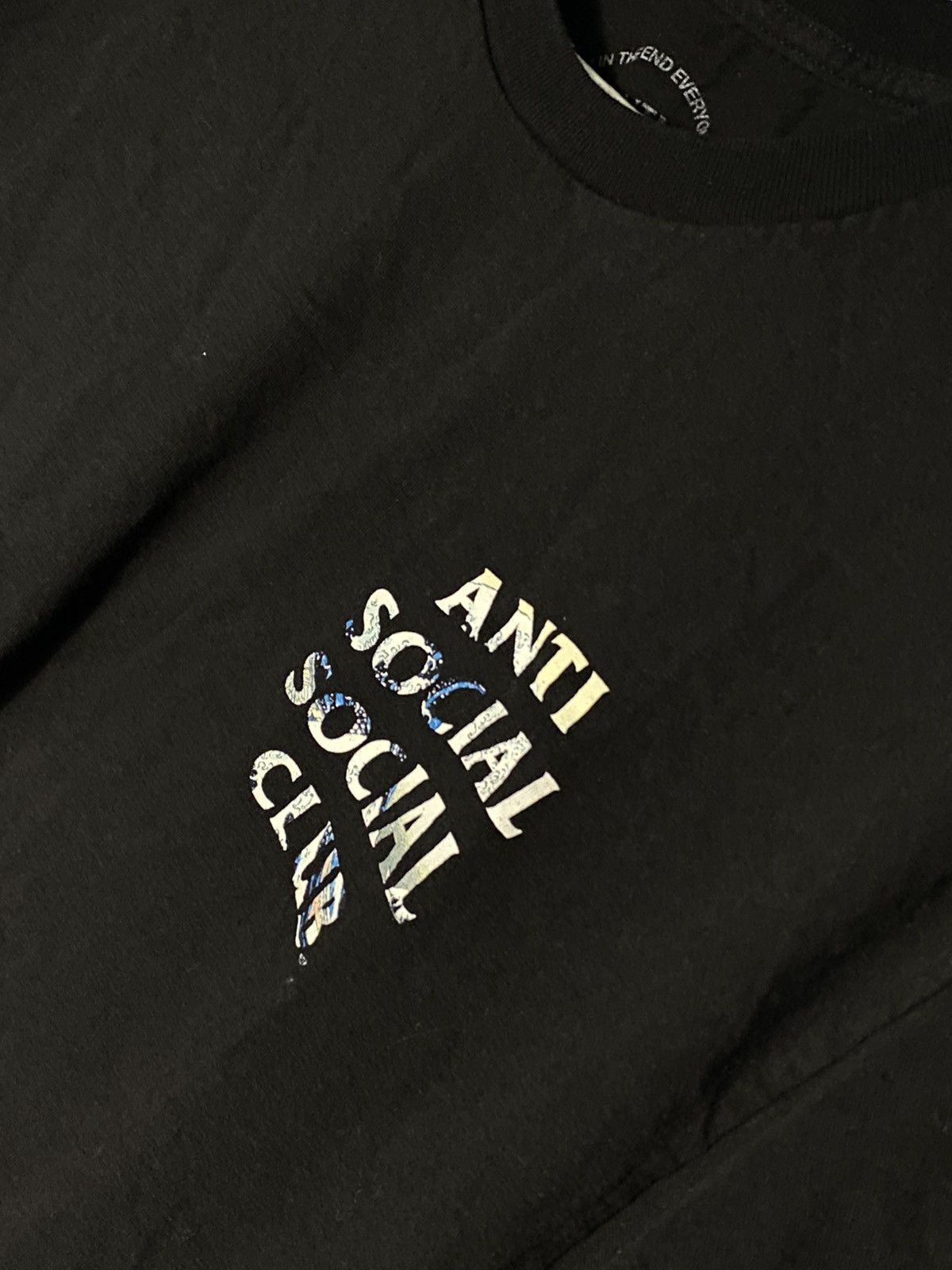 Anti Social Social Club Anti Social Social Club T-shirt Logo Hype Drill Casual Brand Size US L / EU 52-54 / 3 - 2 Thumbnail
