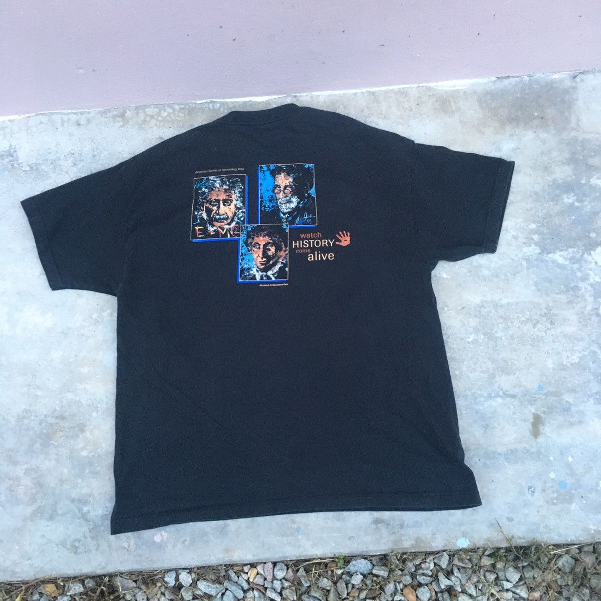 Hanes × Vintage Vintage 2003 History Of Innovation Black Tee Size US XL / EU 56 / 4 - 5 Thumbnail