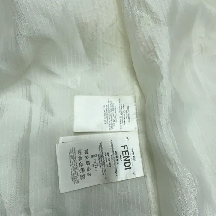 Fendi FENDI White Short Sleeve Button-Up Shirt -2507 Size US M / EU 48-50 / 2 - 4 Thumbnail