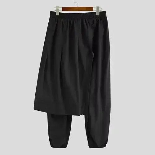 Other Solid Color Streetwear Punk Fashion Irregular Trousers Size US 35 - 4 Thumbnail