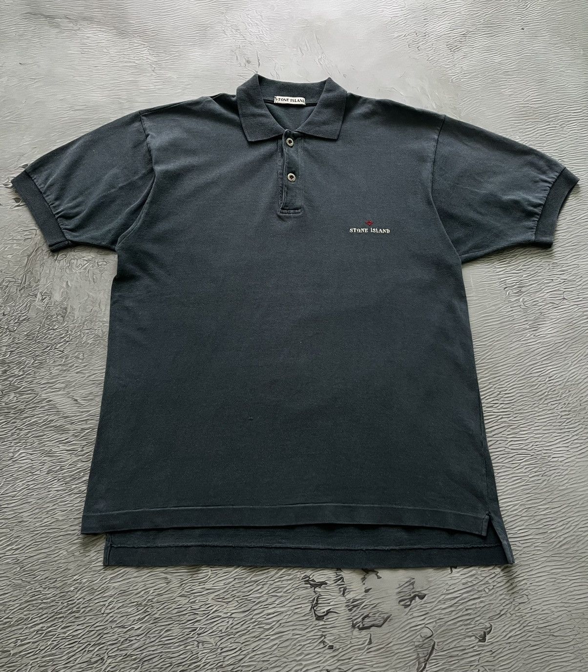 Stone Island Stone Island Marina 80s Archival Vintage Polo T-Shirt Blue Size US M / EU 48-50 / 2 - 2 Thumbnail