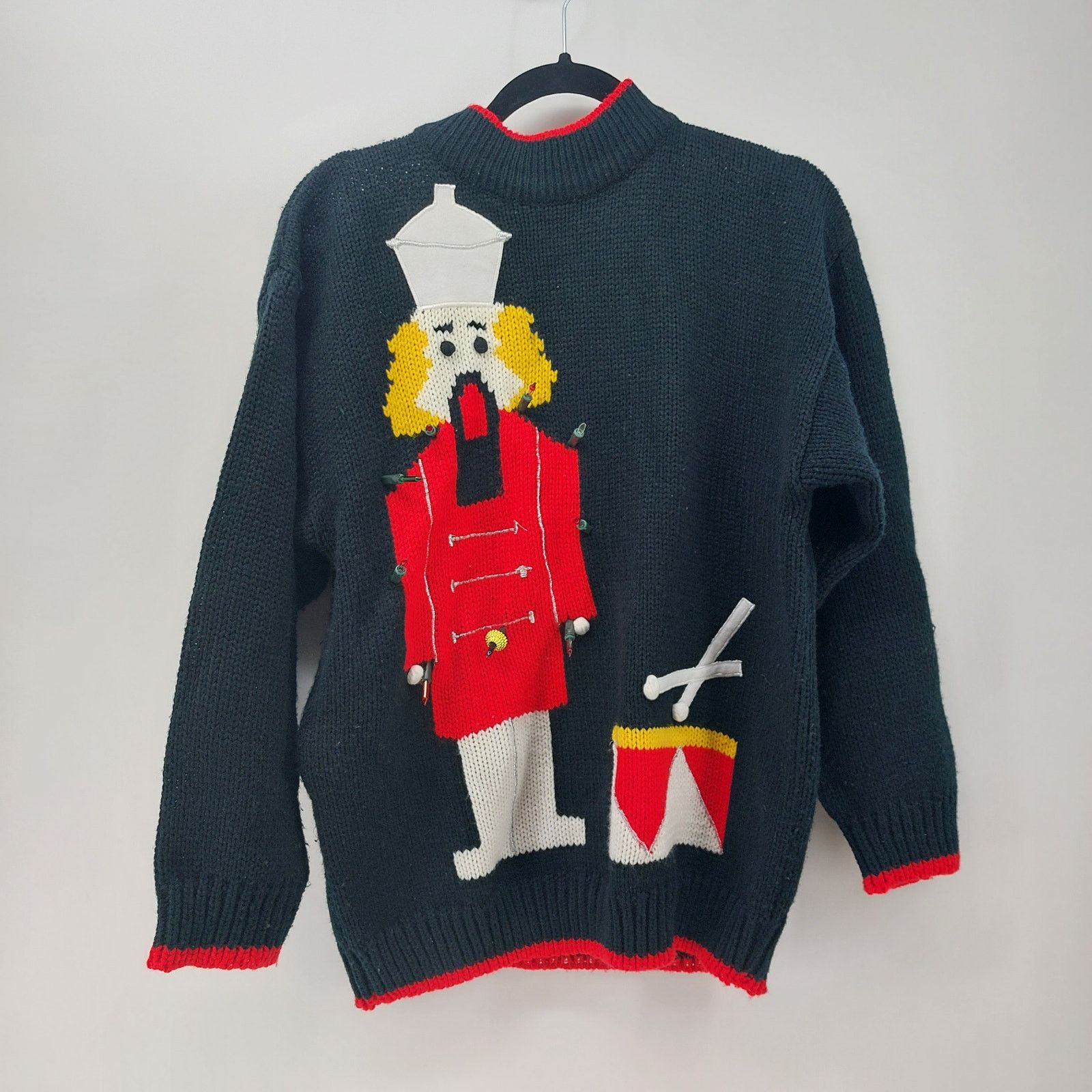 Vintage JJ.Fargo Ugly Christmas Sweater Drummer Boy Nutcracker Sz M Size M / US 6-8 / IT 42-44 - 18 Thumbnail