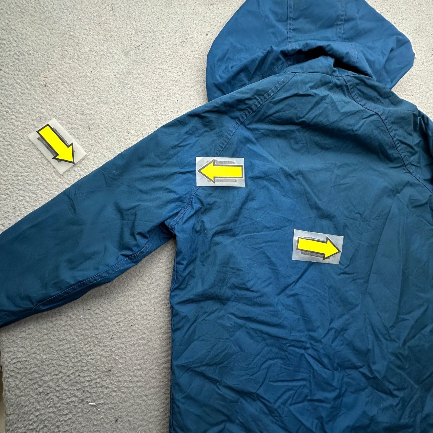 Vintage VINTAGE Woolrich Parka Hooded Jacket Womens Large Blue Pockets Jacket Coffin Long 90s 80s Mens Girls Womens Size L / US 10 / IT 46 - 7 Thumbnail
