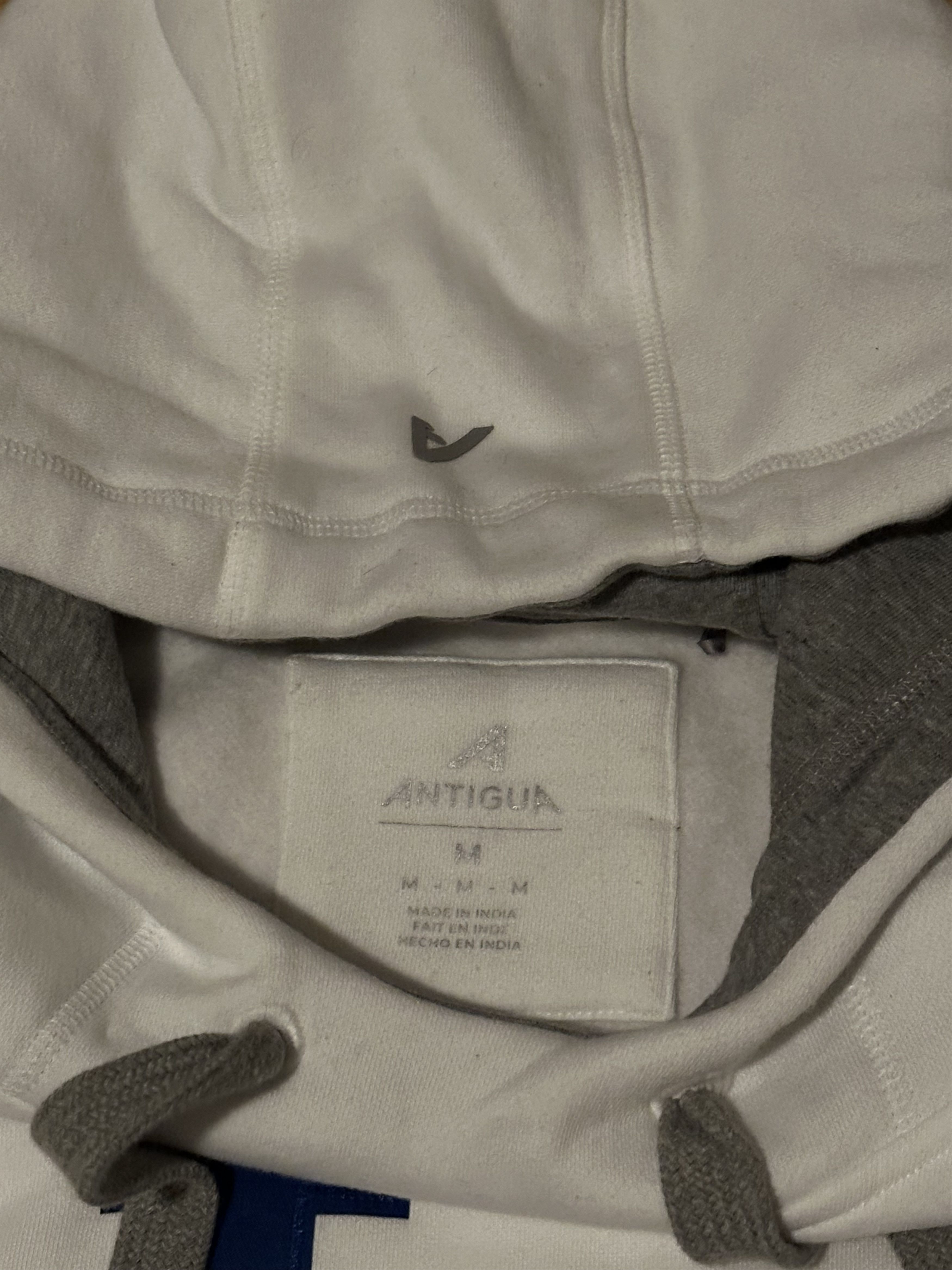 Antigua Los Angeles Dodgers Antigua White Pullover Logo Hoodie Size US M / EU 48-50 / 2 - 4 Thumbnail