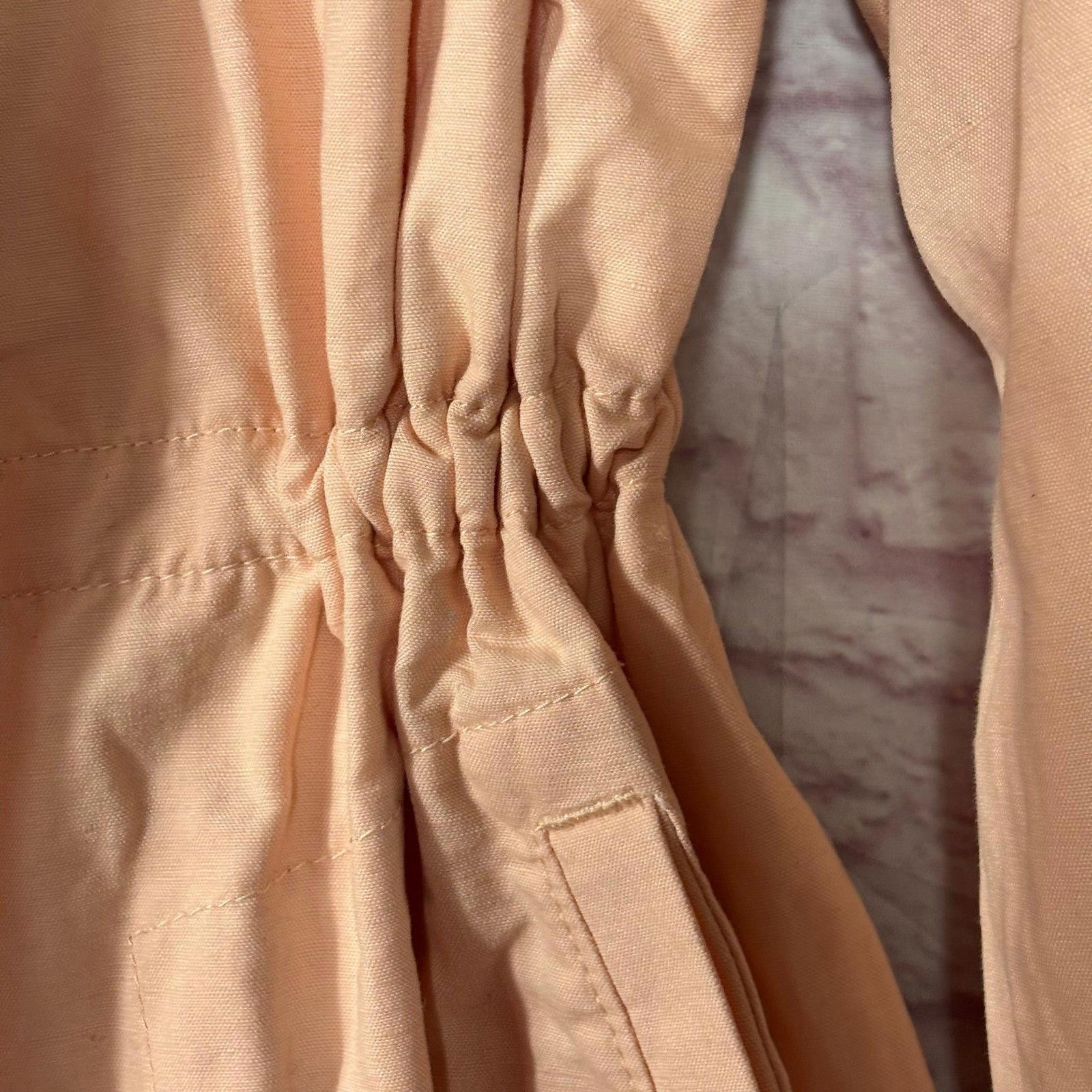 Other LOFT Women's Medium Peach Lightweight Utility Jacket Size M / US 6-8 / IT 42-44 - 7 Thumbnail