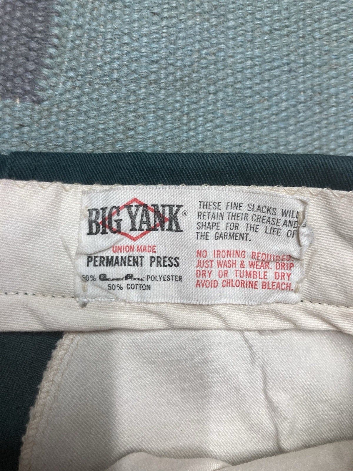 Vintage Vintage 70s chino work pants big yank workwear 33x29 Size US 33 - 5 Thumbnail