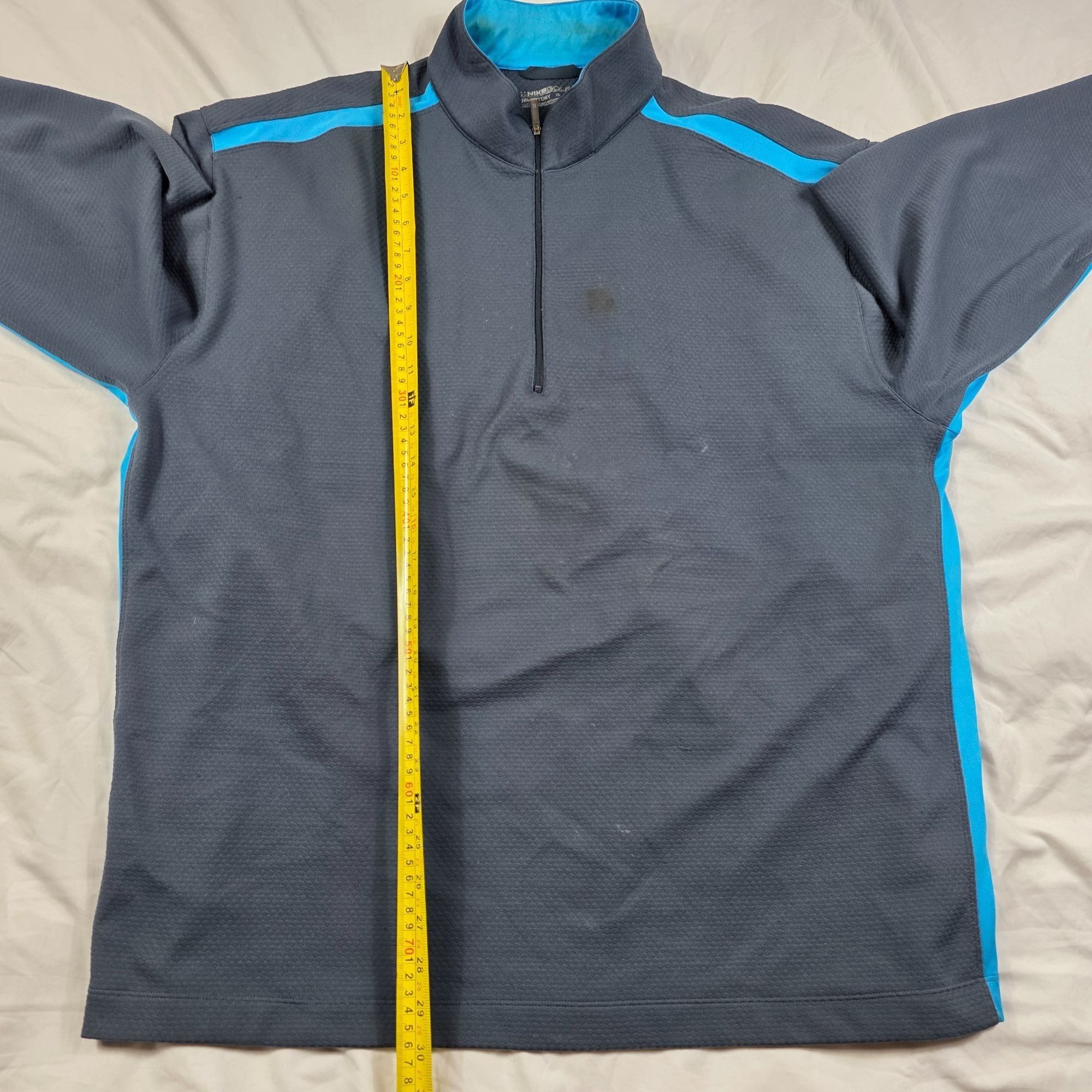 Nike Nike Golf Dri-Fit Mens XL Gray Blue 1/4 Zip Pullover Sweatsh Size US XL / EU 56 / 4 - 11 Thumbnail