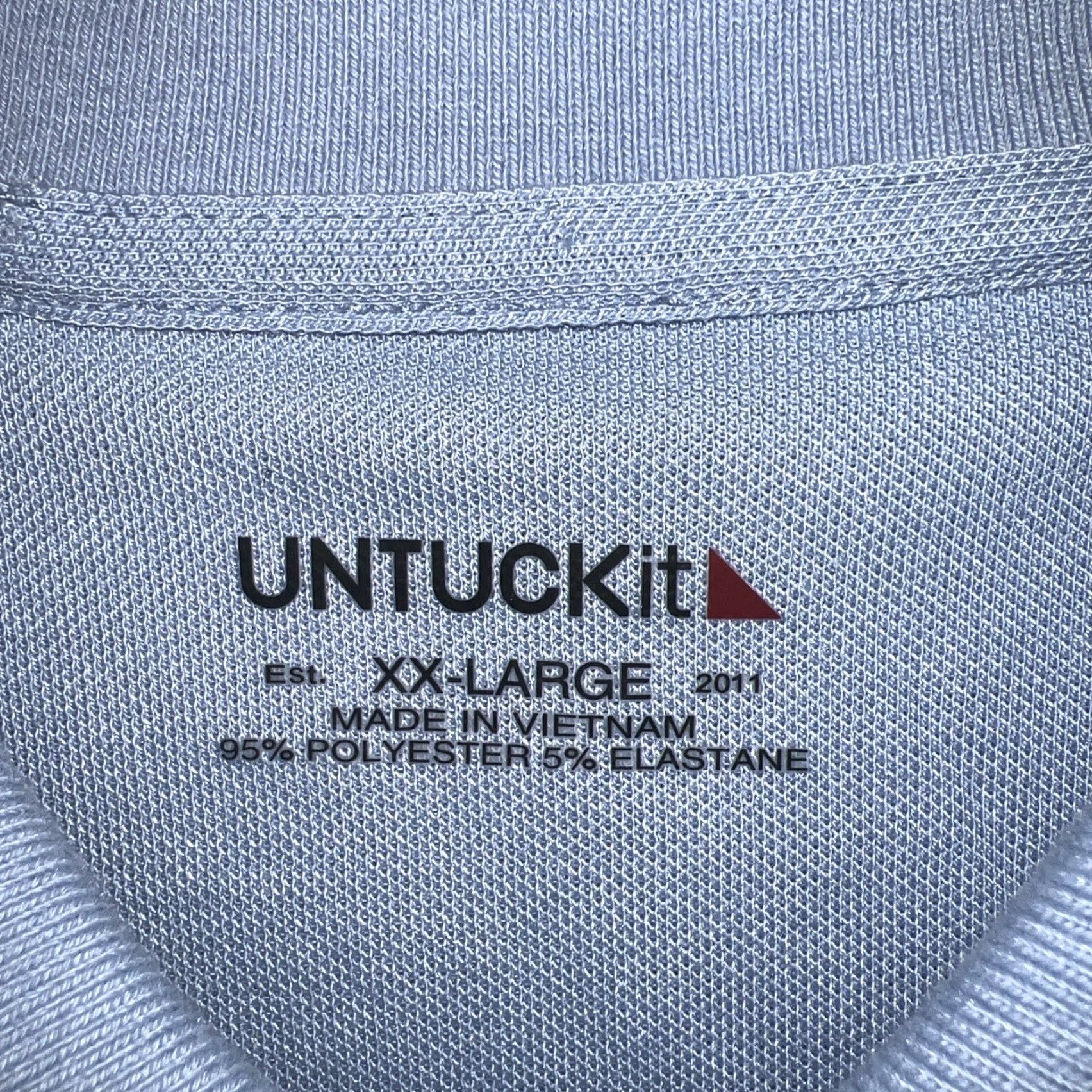 UNTUCKit UNTUCKit Polo Shirt Mens 2XL Blue Shirt Modern Classic Size US XXL / EU 58 / 5 - 4 Thumbnail