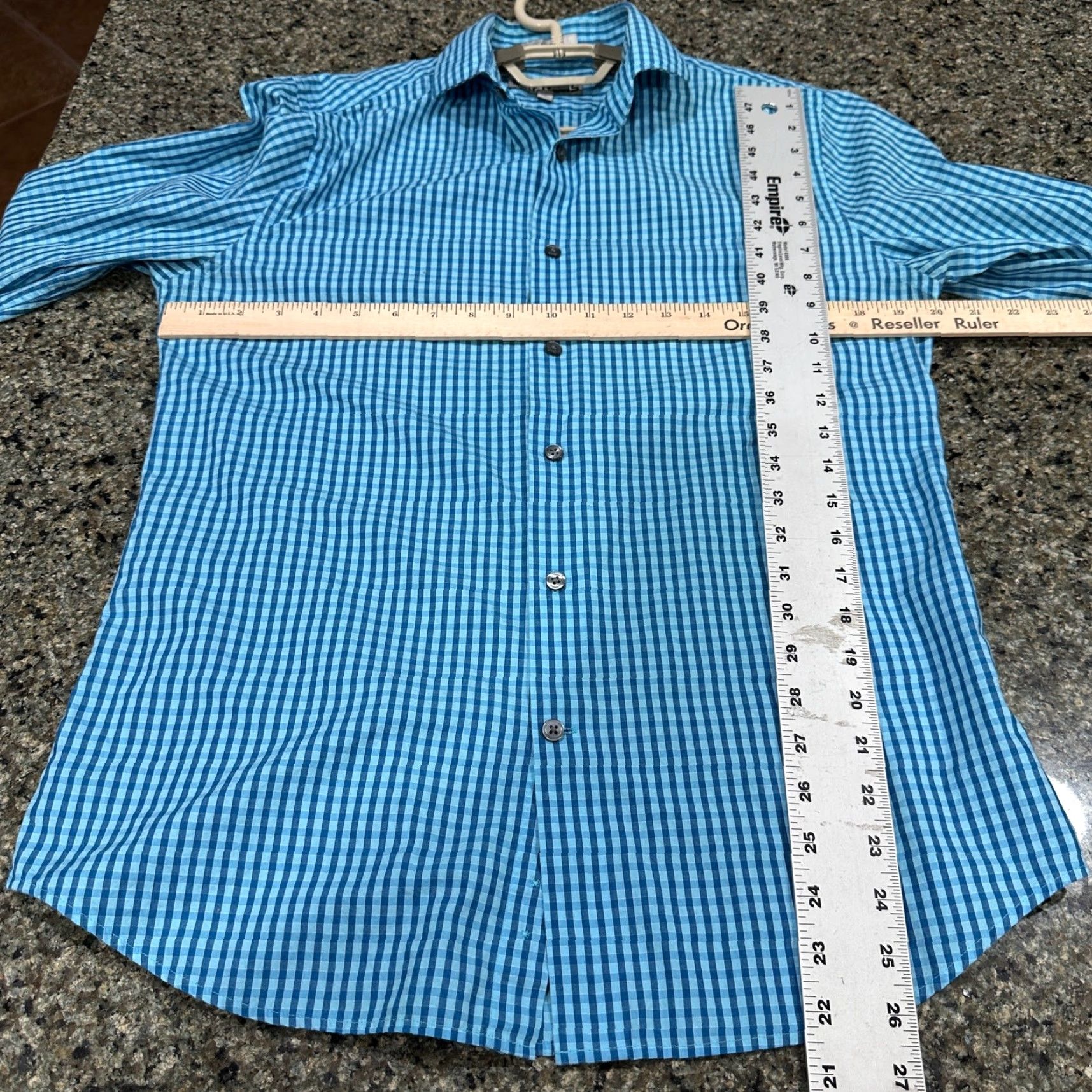 Express VINTAGE Express Shirt Blue Size M Cotton 100% Button Up Check Gingham Preppy Business Casual Mens Size US M / EU 48-50 / 2 - 3 Thumbnail