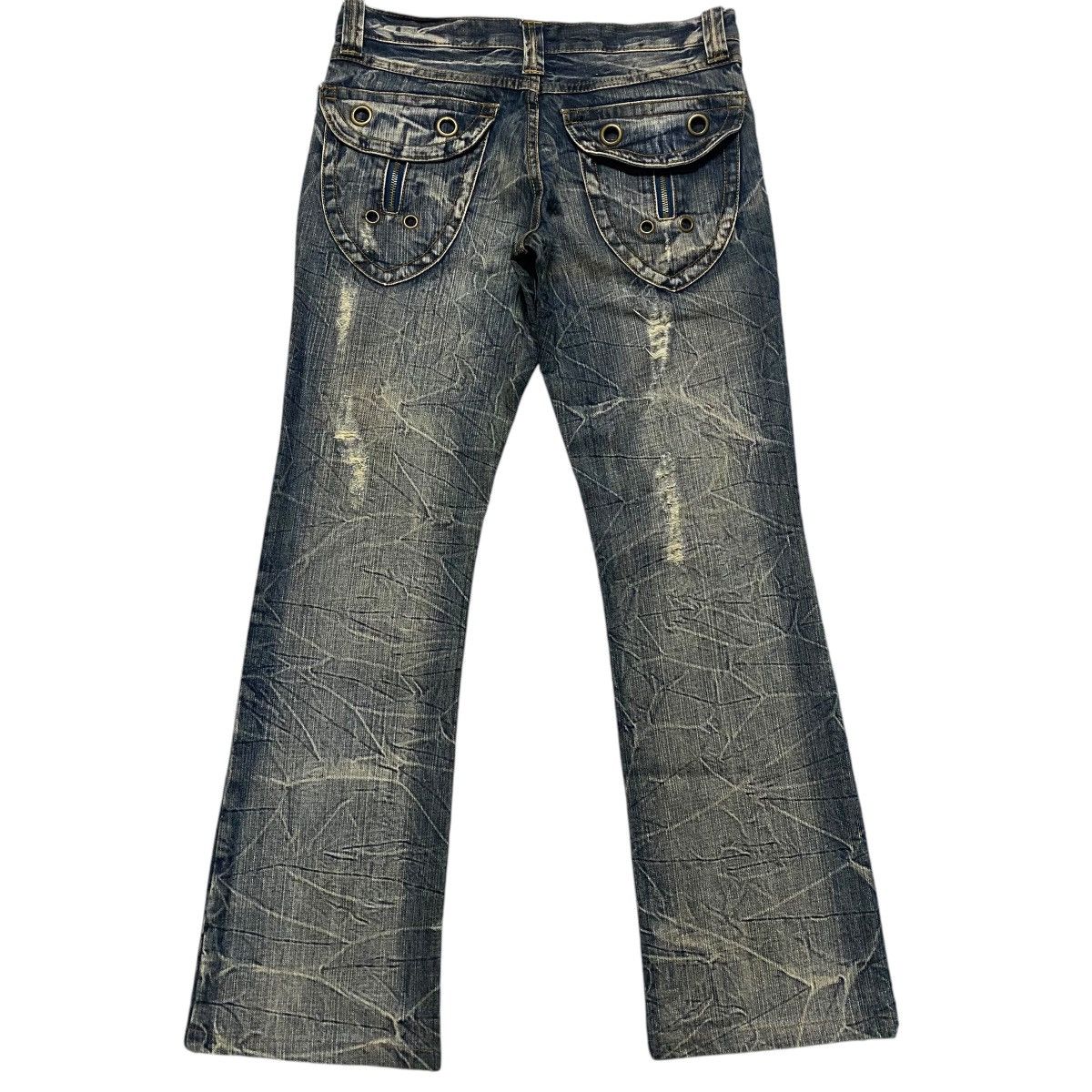 semanticdesign Semantic Design Distressed Denim Flare Jeans Size US 31 - 2 Thumbnail