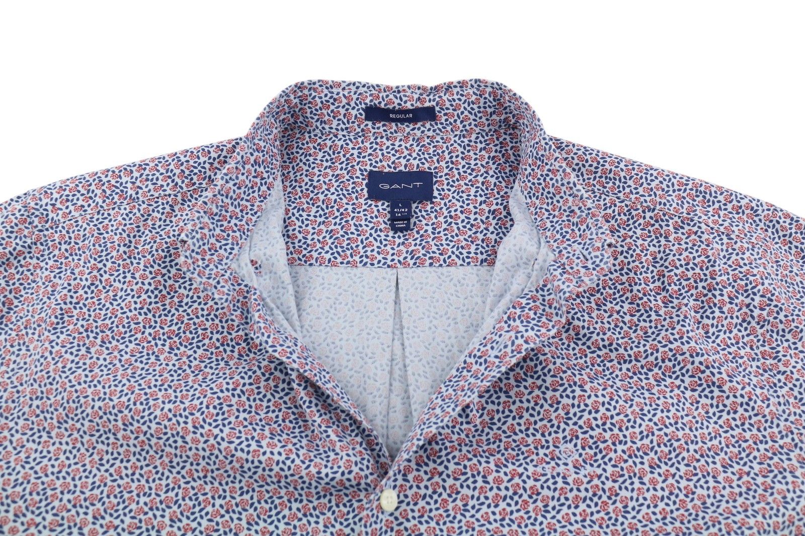 Gant L Button Down Neck Floral Pattern Long Sleeve Shirt 83665 Size US L / EU 52-54 / 3 - 4 Thumbnail