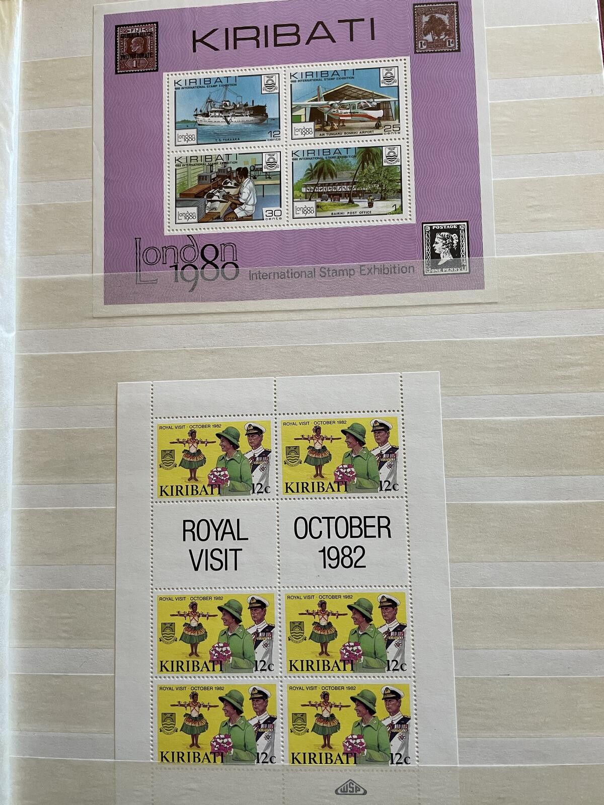 Other Extensive Kiribati Mint NH Stamp Collection 8-Page Stockbook Size ONE SIZE - 6 Thumbnail