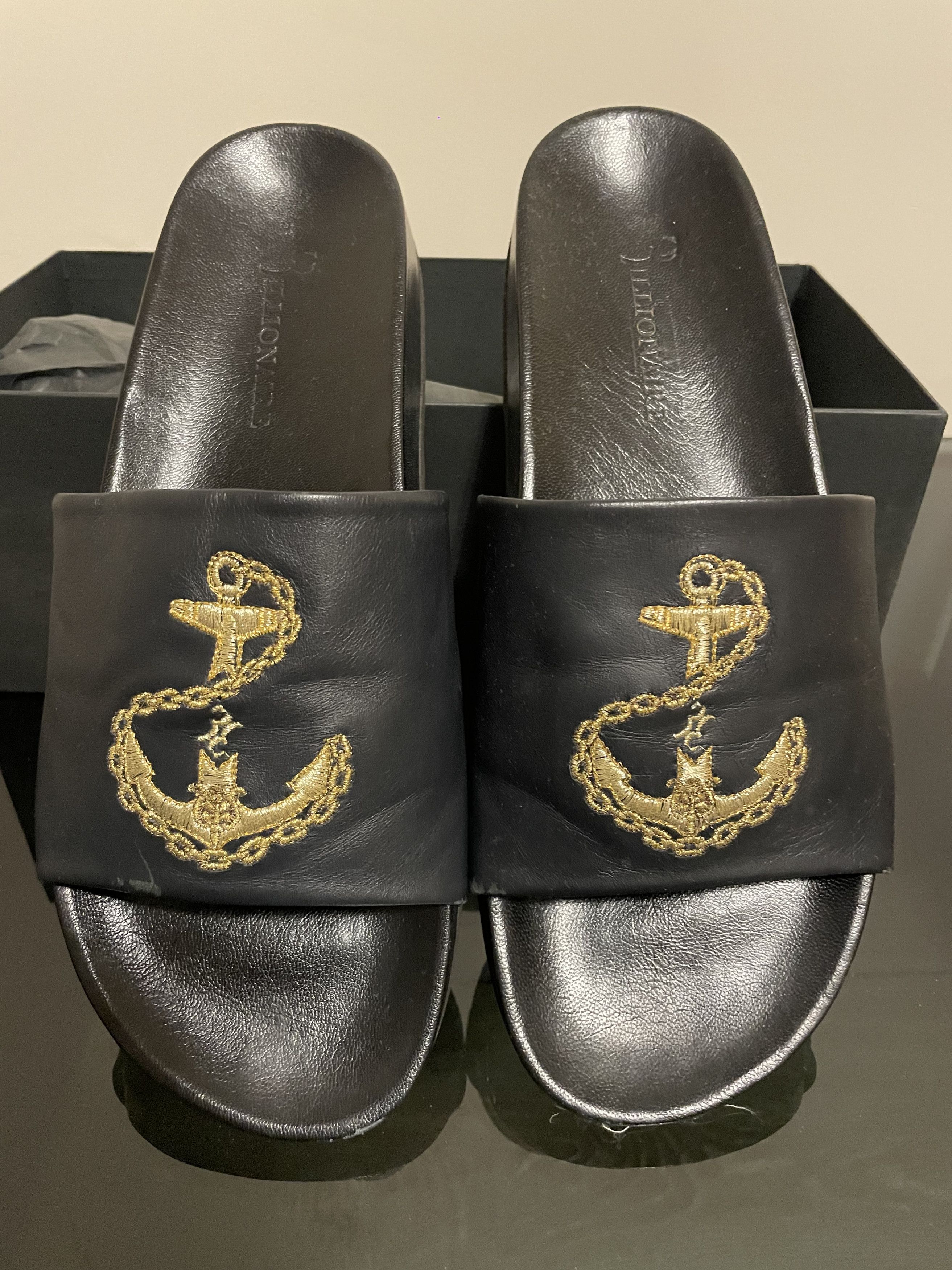 Billionaire Couture Billionaire Logo Slides 43 Size US 10 / EU 43 - 1 Thumbnail